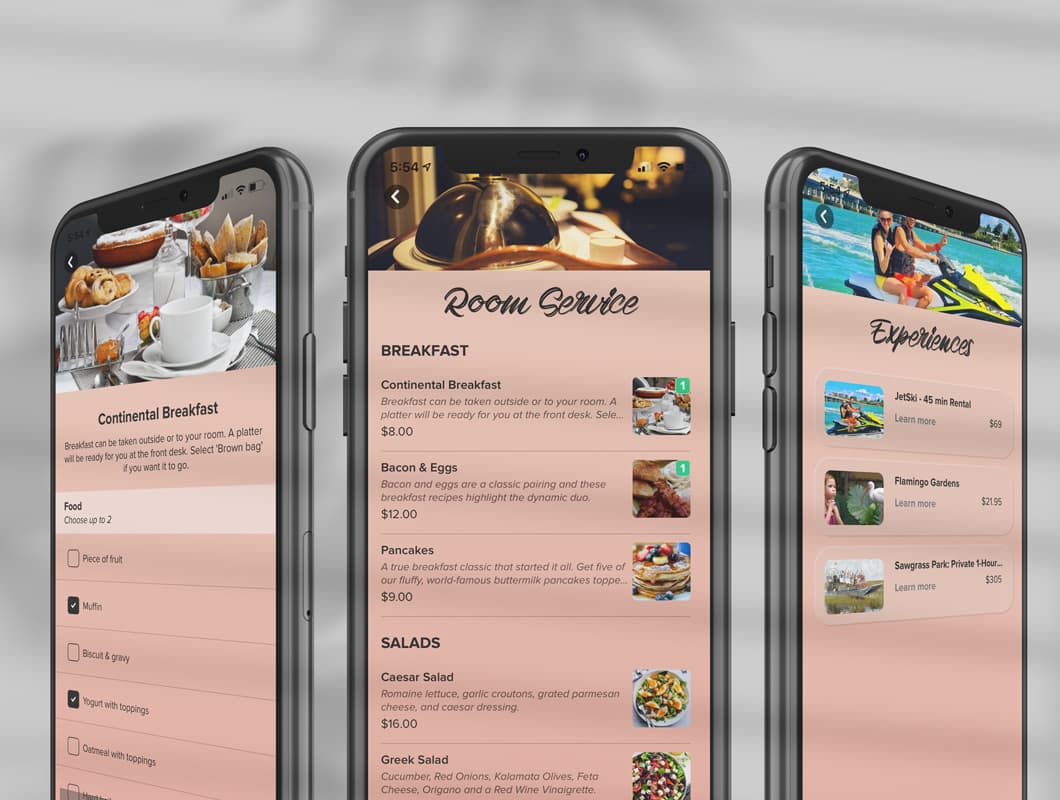 Room Service & Mobile Ordering